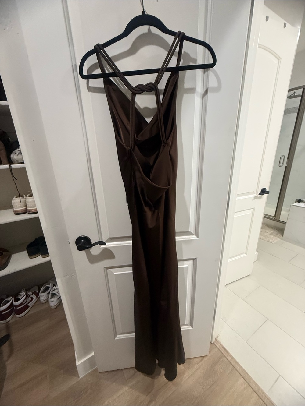 Elise Satin Cowl Maxi Dress by Dress Forum - Picture 3 of 4